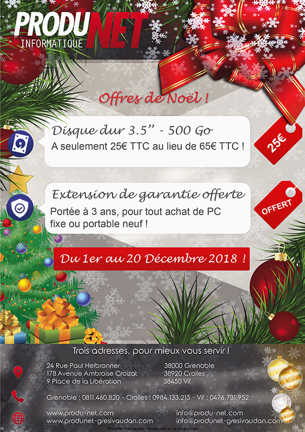 ProduNet - Offres de Noël 2018